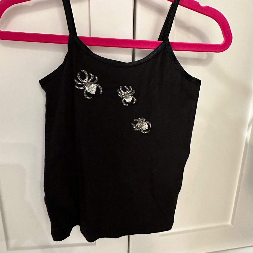 Tutu Du Monde tank top. Adorable tank with crystal and bead spiders.